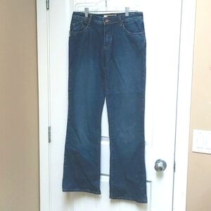 Dark blue DC boot cut wide bottom jeans pants size 5